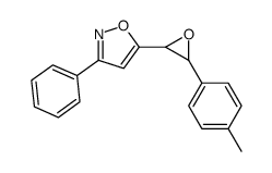 5-[3-(4-methylphenyl)oxiran-2-yl]-3-phenyl-1,2-oxazole Structure