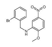 N-[(2-bromophenyl)methyl]-2-methoxy-5-nitroaniline Structure