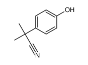 2-(4-hydroxyphenyl)-2-methylpropanenitrile Structure