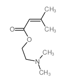 2-dimethylaminoethyl 3-methylbut-2-enoate结构式