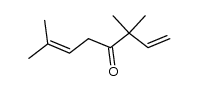 3,3,7-trimethyl-octa-1,6-dien-4-one结构式
