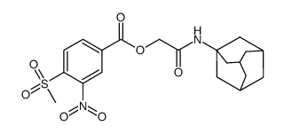 2-(adamantan-1-ylamino)-2-oxoethyl 4-(methylsulfonyl)-3-nitrobenzoate Structure