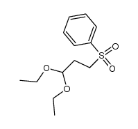 (3,3-diethoxy-propane-1-sulfonyl)-benzene Structure