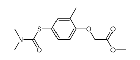 methyl 2-(4-((dimethylcarbamoyl)thio)-2-methylphenoxy)acetate Structure