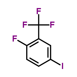 1-Fluoro-4-iodo-2-(trifluoromethyl)benzene structure