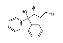 2,4-Dibrom-1,1-diphenyl-1-butanol结构式