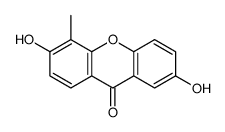 2,6-dihydroxy-5-methylxanthen-9-one结构式