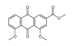 methyl 4,5-dimethoxy-9,10-dioxo-9,10-dihydroanthracene-2-carboxylate结构式