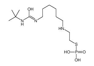 2-[6-(tert-butylcarbamoylamino)hexylamino]ethylsulfanylphosphonic acid Structure