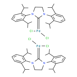 1,3-双(二异丙基苯基)-2-咪唑啉亚基氯化钯二聚体结构式