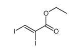 ethyl 2,3-diiodoprop-2-enoate结构式