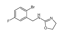 N-[(2-bromo-5-fluorophenyl)methyl]-4,5-dihydro-1,3-oxazol-2-amine结构式