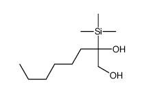 2-trimethylsilyloctane-1,2-diol结构式