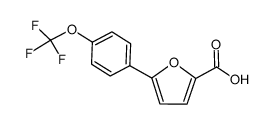 5-[4-(三氟甲氧基)苯基]呋喃-2-甲酸结构式