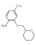4-Methyl-2-(tetrahydro-2H-pyran-2-ylmethoxy)-phenylamine Structure