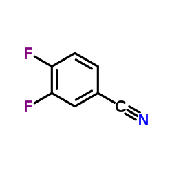 3,4-Difluorobenzonitrile Structure