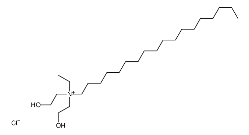 ethyl-bis(2-hydroxyethyl)-octadecylazanium,chloride Structure