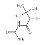 Butanamide,N-(aminocarbonyl)-2-bromo-3,3-dimethyl-结构式