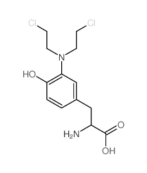 L-Tyrosine, 3-[bis (2-chloroethyl)amino]- Structure