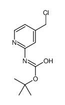 [4-(氯甲基)吡啶-2-基]氨基甲酸叔丁酯结构式