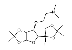 3-O-(2-二甲氨乙基)-1,2:5,6-O-双异丙叉-α-D-呋喃葡萄糖结构式