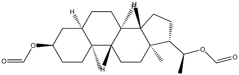 (20S)-5β-Pregnane-3α,20-diol diformate结构式