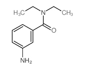 3-氨基-N,N-二乙基苯甲酰胺结构式