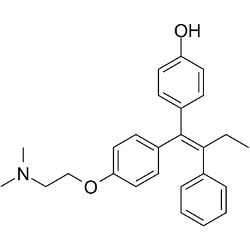 (E/Z)-4-hydroxy Tamoxifen Structure