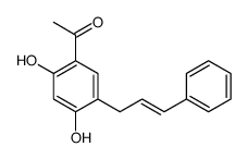 1-[2,4-dihydroxy-5-(3-phenylprop-2-enyl)phenyl]ethanone结构式