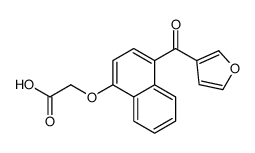 2-[4-(furan-3-carbonyl)naphthalen-1-yl]oxyacetic acid结构式