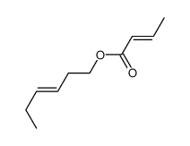 (E)-3-hexen-1-yl crotonate structure