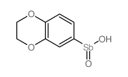 7,10-dioxabicyclo[4.4.0]deca-2,4,11-trien-3-yl-hydroxy-oxo-antimony结构式