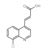 3-(8-氯喹啉-4-基)丙烯酸结构式