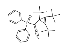 [Diazo(1,2,3-tri-tert-butyl-2-cyclopropen-1-yl)methyl]diphenylphosphanoxid Structure