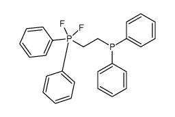 2-diphenylphosphanylethyl-difluoro-diphenyl-λ5-phosphane结构式