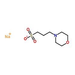 3-(N-吗啡啉)丙磺酸钠结构式