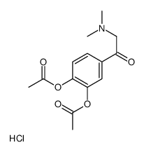 [2-acetyloxy-4-[2-(dimethylamino)acetyl]phenyl] acetate,hydrochloride结构式