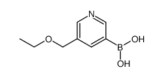 5-(ETHOXYMETHYL)-3-PYRIDINYL BORONIC ACID结构式