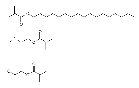 2-(dimethylamino)ethyl 2-methylprop-2-enoate,2-hydroxyethyl 2-methylprop-2-enoate,octadecyl 2-methylprop-2-enoate Structure