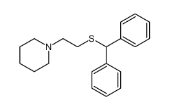 1-(2-benzhydrylsulfanylethyl)piperidine结构式