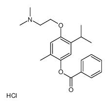 2-(4-benzoyloxy-5-methyl-2-propan-2-ylphenoxy)ethyl-dimethylazanium,chloride Structure