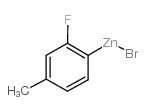 2-FLUORO-4-METHYLPHENYLZINC BROMIDE structure