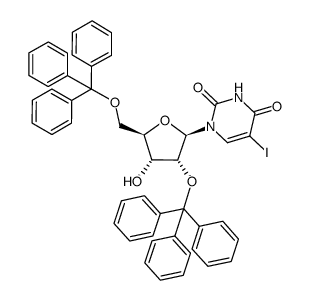 2',5'-di-O-trityl-5-iodouridine Structure