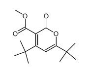 4,6-di-tert-butyl-3-(methoxycarbonyl)-2H-pyran-2-one结构式