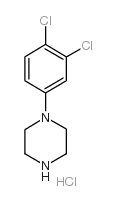 1-(3,4-二氯苯基)哌嗪盐酸盐结构式
