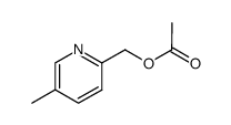 2-acetoxymethyl-5-methyl pyridine Structure
