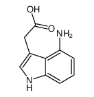 1H-Indole-3-aceticacid,4-amino-(9CI)结构式