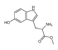 2-amino-3-(5-hydroxy-1H-indol-3-yl)propionic acid methyl ester Structure