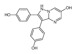 2,3-bis(4-hydroxyphenyl)-1,3a-dihydropyrazolo[1,5-a]pyrimidin-6-ol结构式
