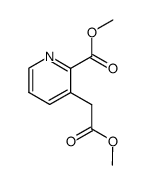 (2-methoxycarbonyl-[3]pyridyl)-acetic acid methyl ester结构式